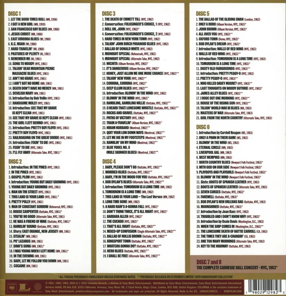 Bob Dylan The Bootleg Series Vol. 18 : Through The Open Window 8 CD Box - 3