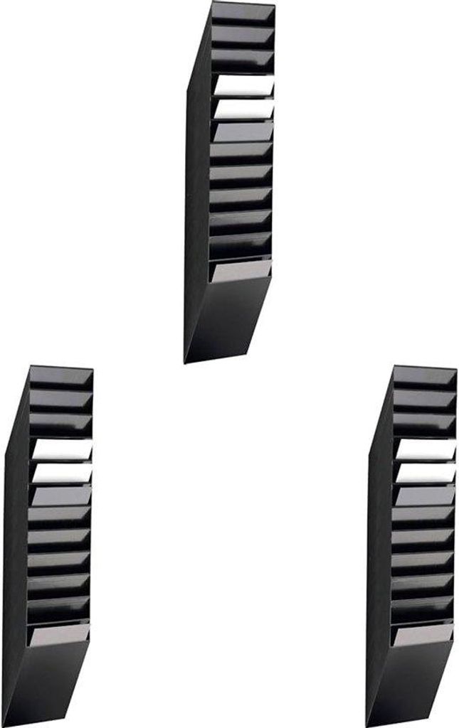 Nachhaltiger A4 Broschürenständer, schwarz, 1 Set