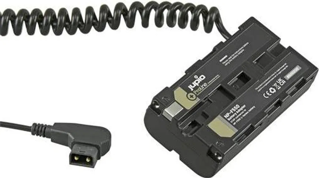 Batterie rechargeable NP-F550 série L Jupio ProLine et kit câble D-TAP