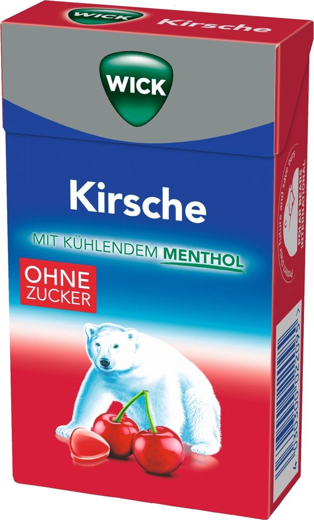 Wick Hustenbonbons Kirsche & Eukalyptus 395966 ohne Zucker Obrázek produktu 