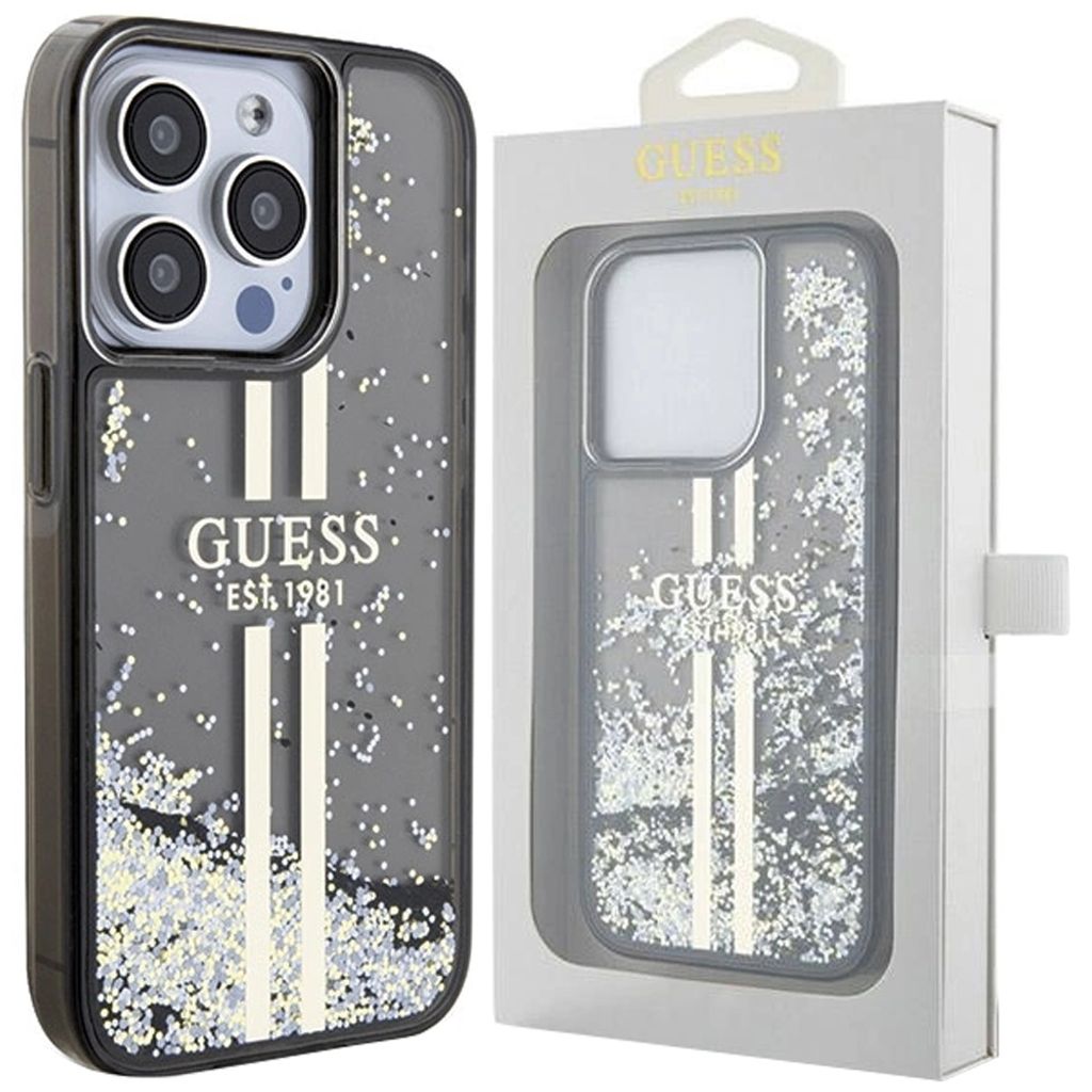 Guess GUHCP15LLFCSEGK iPhone 15 Pro 6.1 Schwarz/Schwarz Produktbild 
