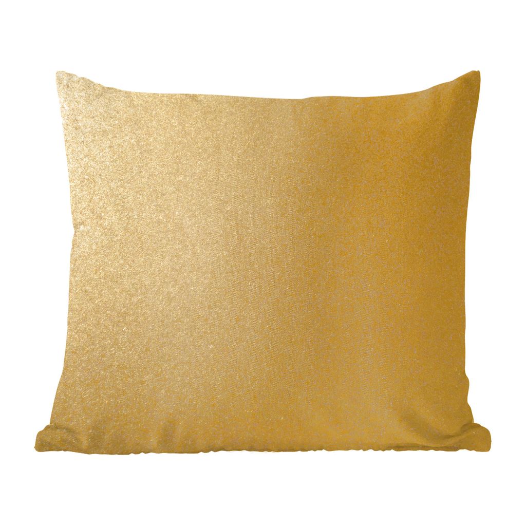 MuchoWow Zierkissen Sofakissen Wohnzimmer Dekokissen 50x50 cm Gold - Metallisch - Luxus - Design - Komfort - Sofakissen