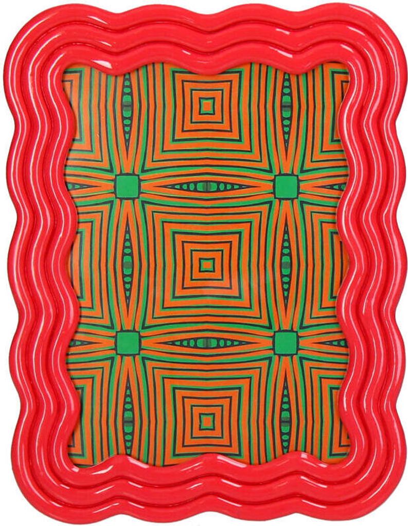 Gebogener Fotorahmen Polyresin – Rosa