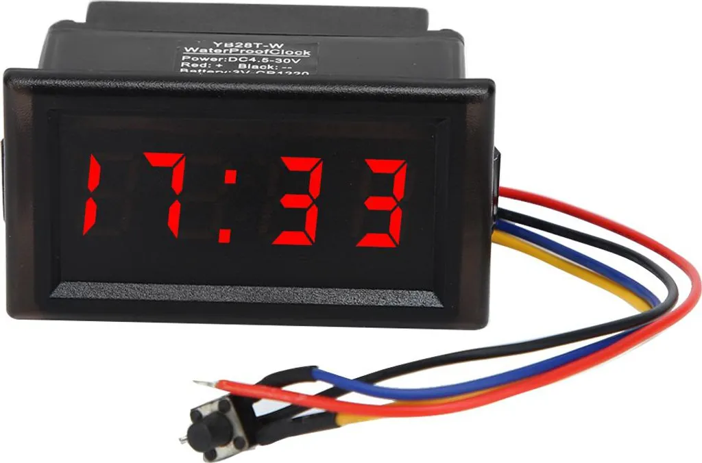 Voltmetro Digitale Industriale 4.5-30V LED Rosso IP67