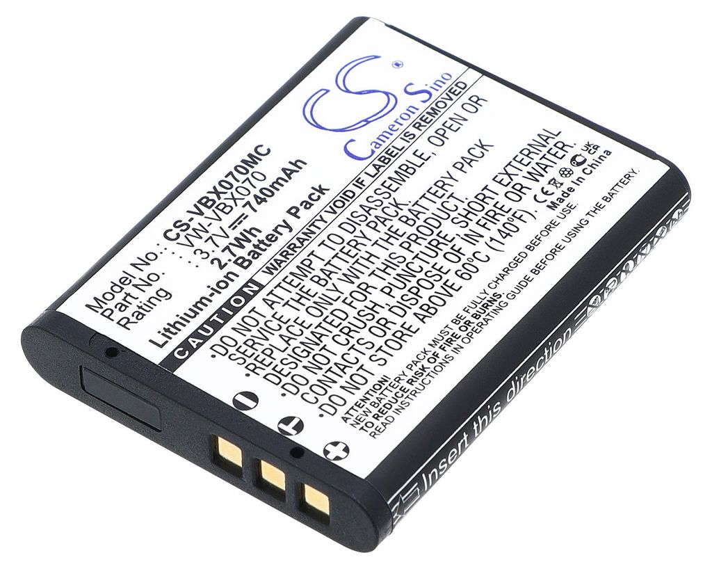 TECHTEK Akku Kompatibel mit [Panasonic] HM-TA2, HX-DC1, Produktbild 