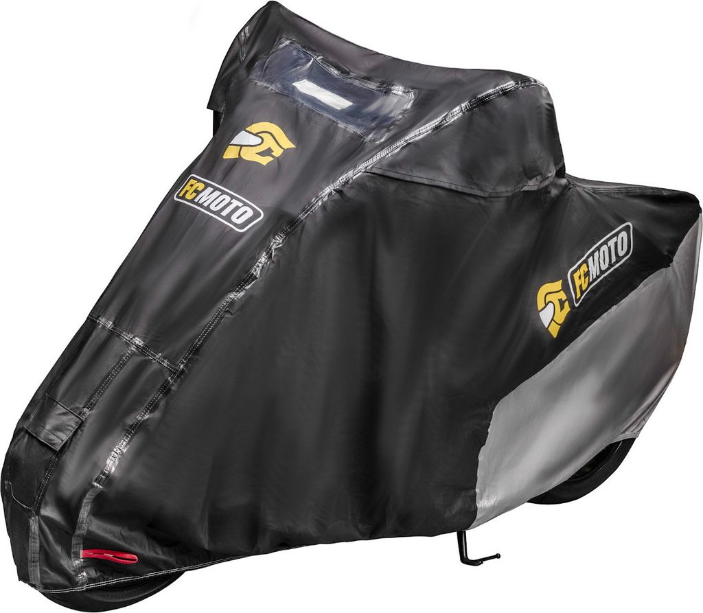 FC-Moto Premium Motorrad Abdeckplane, schwarz, XL