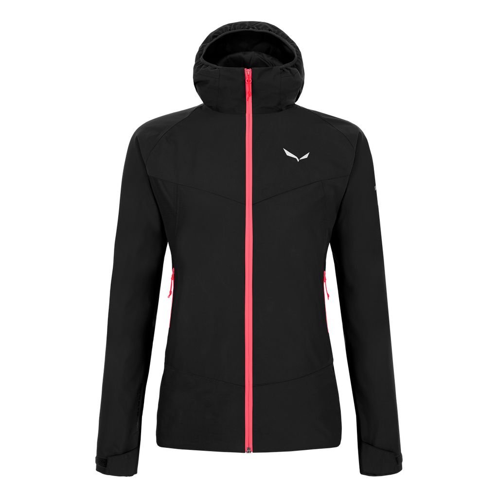 Salewa Jacke Damen Funktionsjacke Wasserdicht PUEZ PTX 2L, Farbe:Schwarz, Größe:38