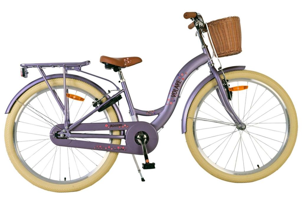 Vélo enfant Volare Blossom - Fille - 26 pouces - Violet - Image du produit 