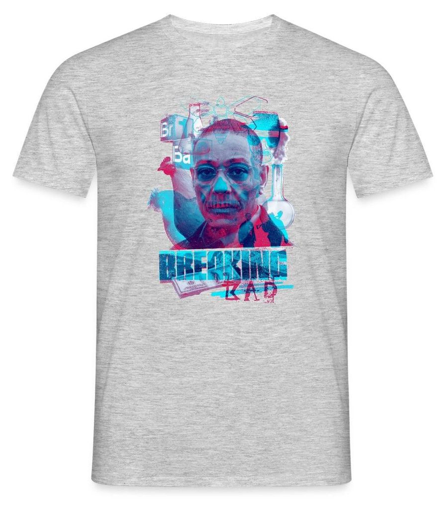 Spreadshirt Breaking Bad Gustavo Fring Männer T-Shirt, S, Grau meliert