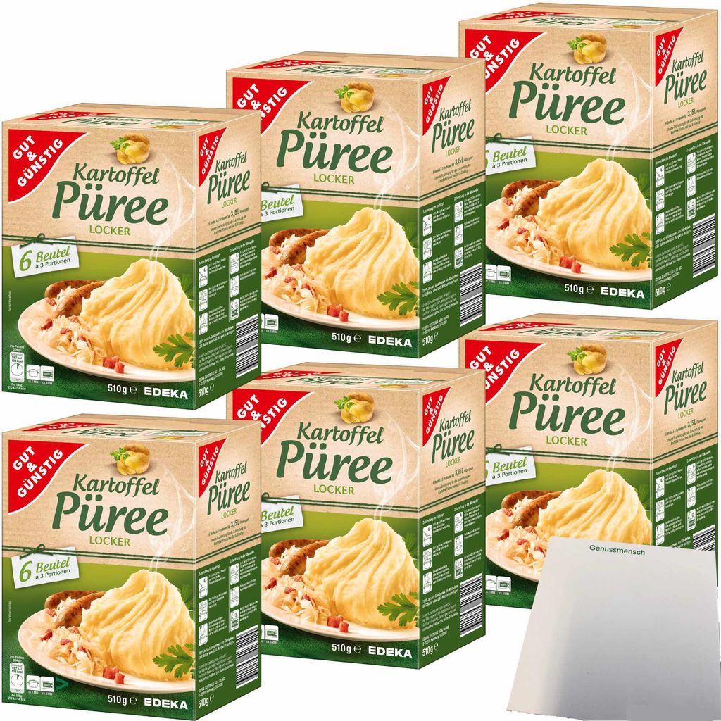 Gut & Günstig Kartoffelpüree 36x3 Portionen (6x510g Produktbild 