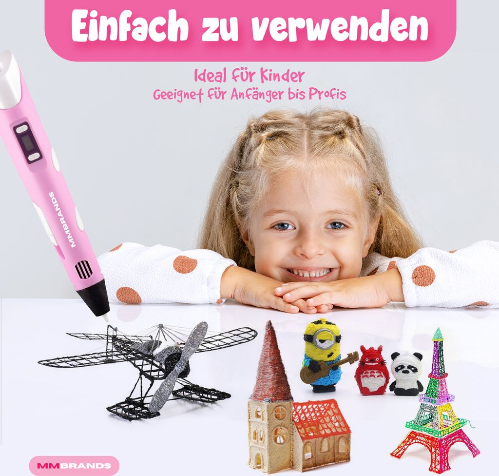 MM Brands 3D Stift Kinder 10 Farben mit Extra Kaufland.de