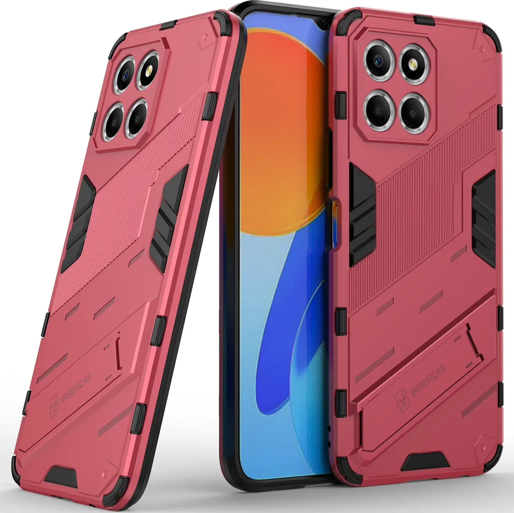 Cover Honor X8 5G / Honor 70lite Antiurto con Stand - PC+TPU Rosa