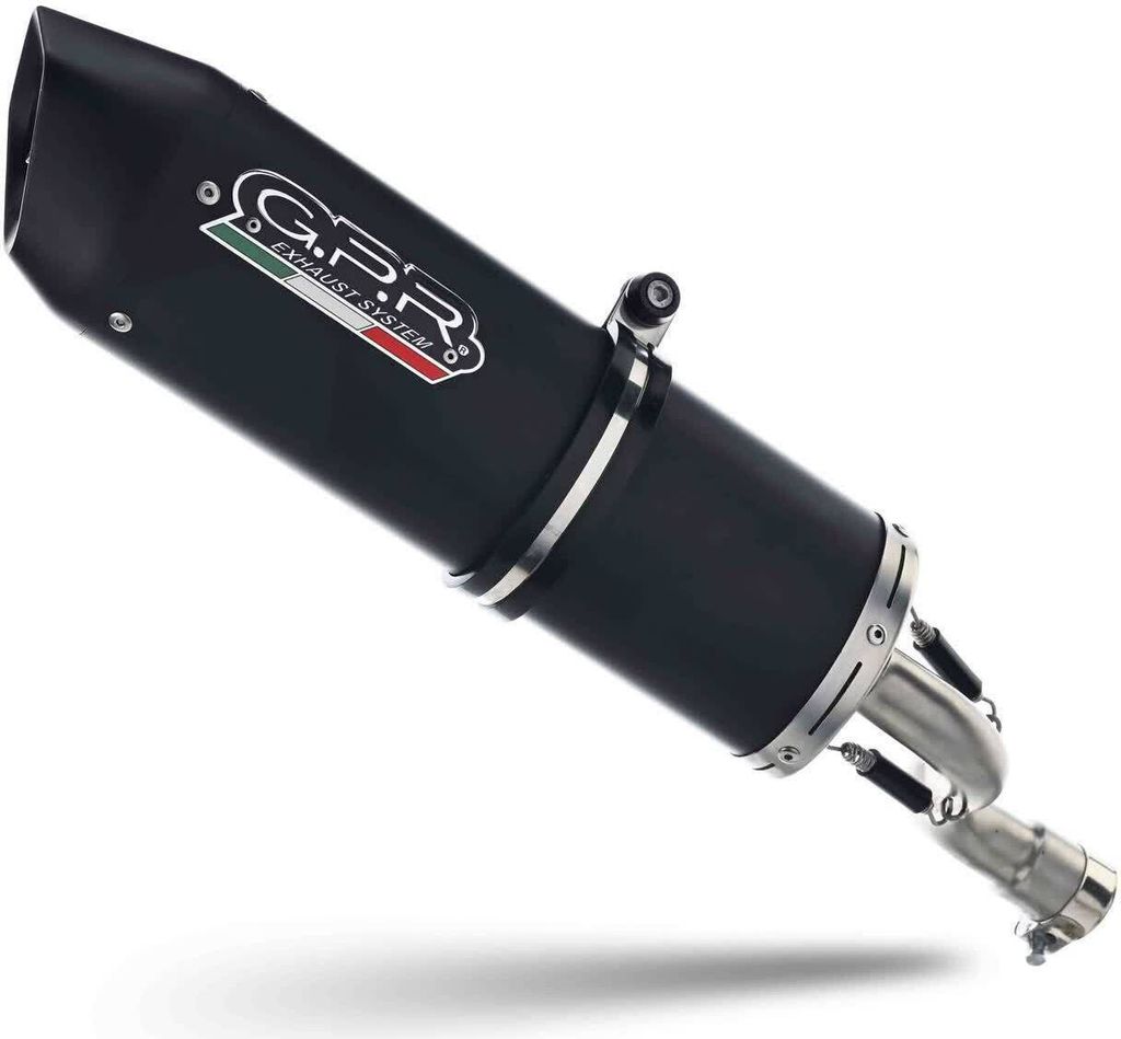 Komplette GPR Auspuff Furore Evo4 schwarz mit Katalysator für Yamaha MT 125 2021-2024