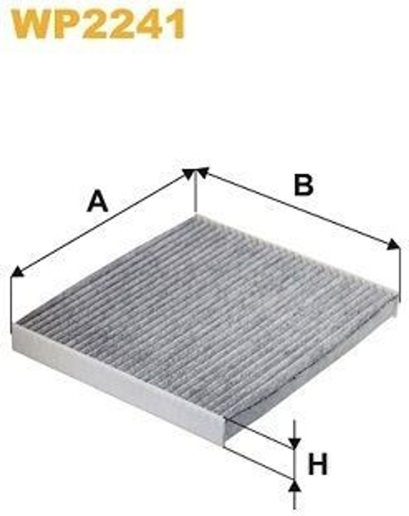 WIX FILTERS WP2241 Innenraumfilter Pollenfilter für HYUNDAI SONATA VII (LF) Aktivkohle