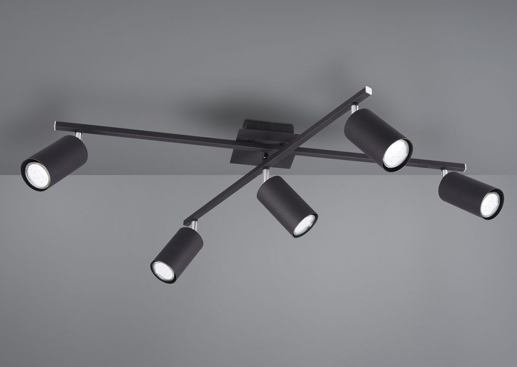 Schwenkbare Deckenleuchte mit 5 LEDs - Bürolampe & Produktbild 
