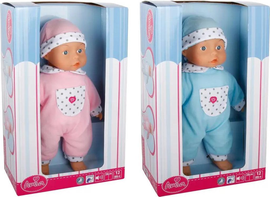 AM Puppe mit Mütze,sprechend,28cm,2f.-s. Produktbild 