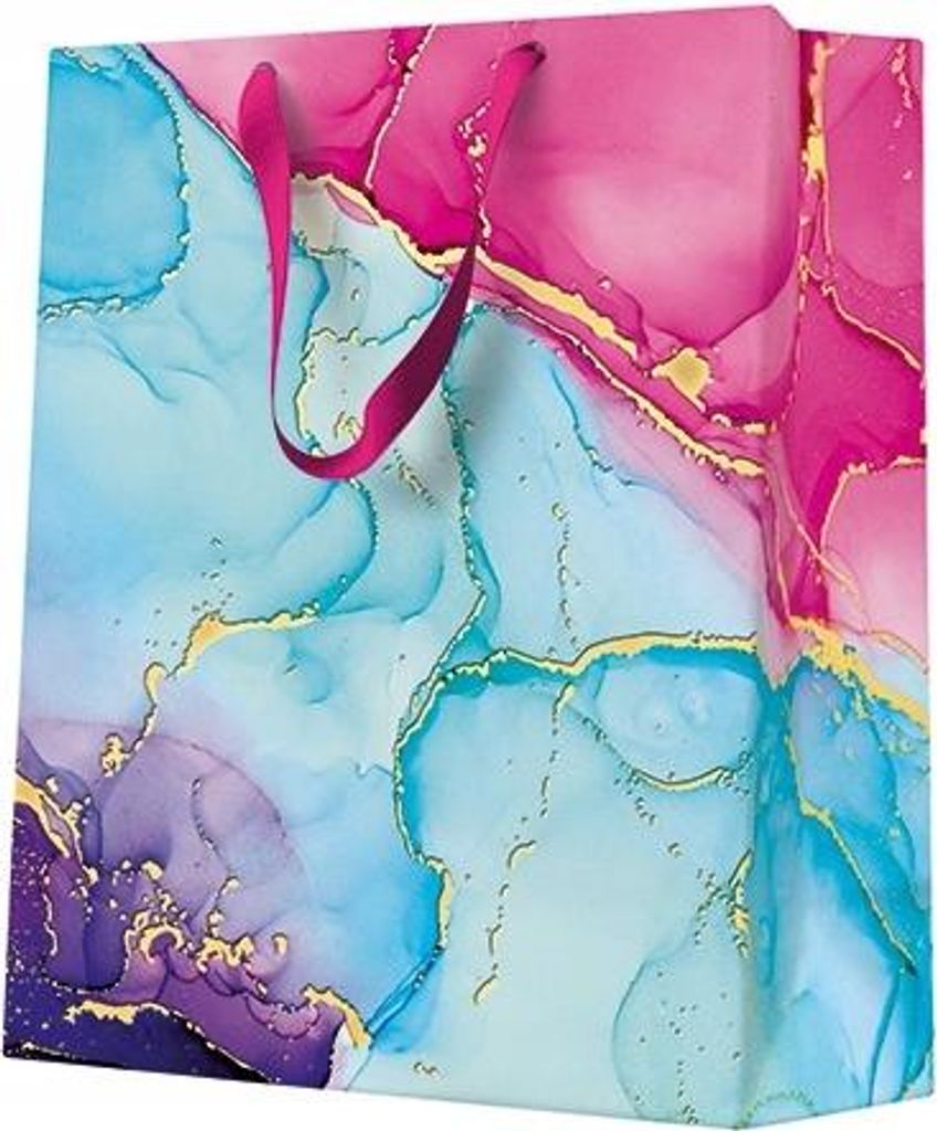 Geschenktüte Marmor Design 20x25cm Hochwertig