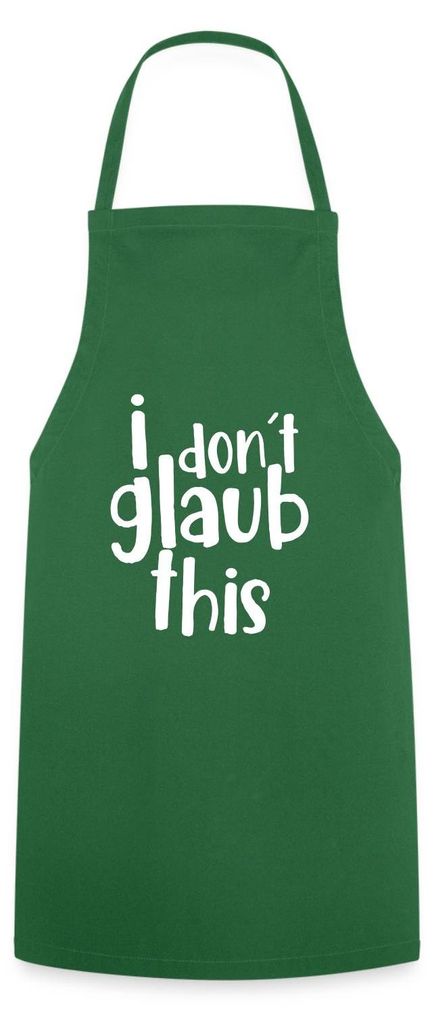 Spreadshirt I Don't Glaub This TV Meme Dschungel Kochschürze, One size, Grün