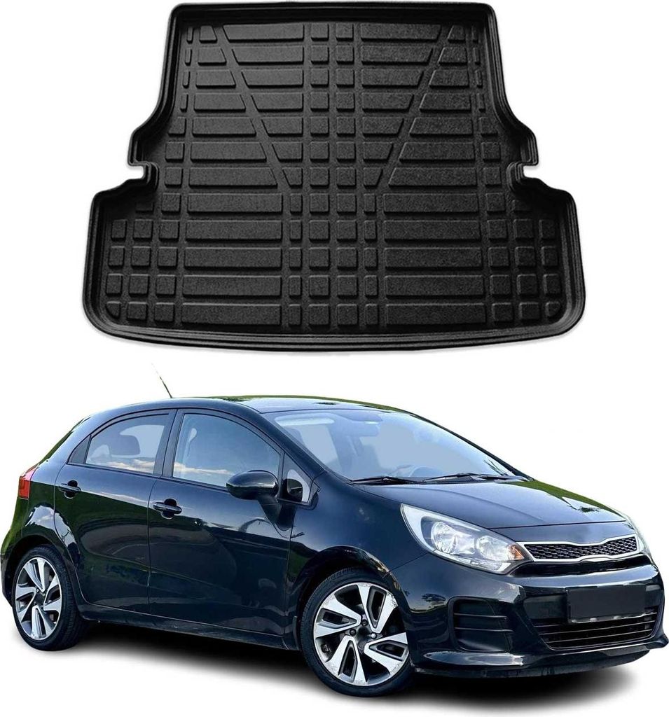 Fodera per bagagliaio per Kia Rio 2011-2017 notchback gomma Immagine del prodotto 