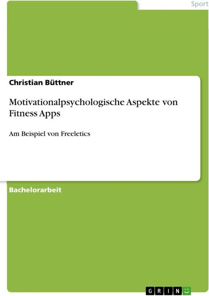Motivationalpsychologische Aspekte von Fitness Apps