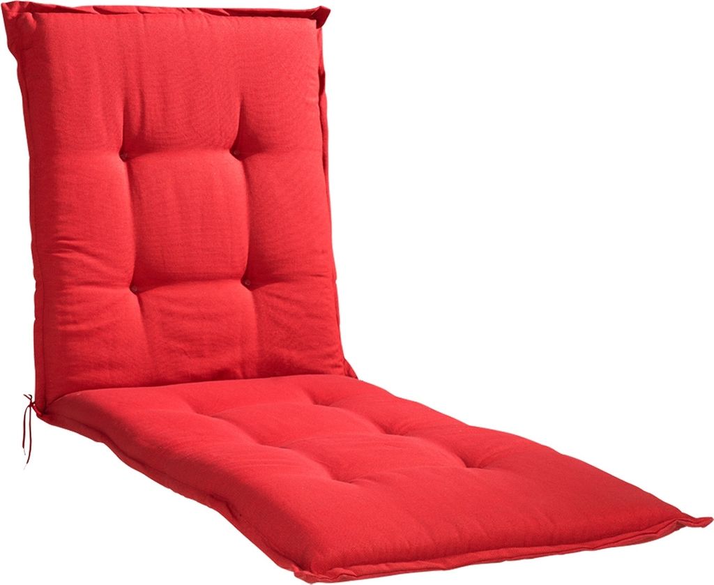 Liegenauflage - Rot - 190 x 60 cm - unifarben Produktbild 