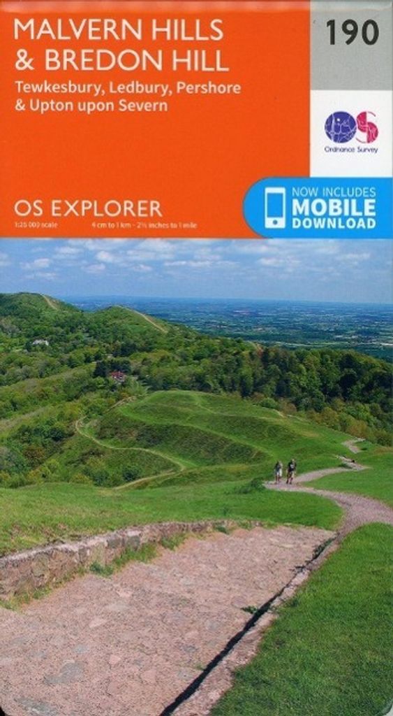 Malvern Hills and Bredon Hill 1 : 25 000