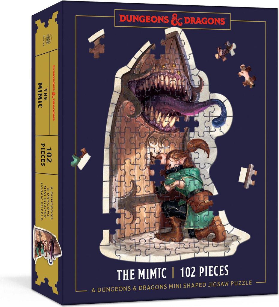 Dungeons & Dragons Mini Shaped Jigsaw Puzzle: Die Mimic Edition