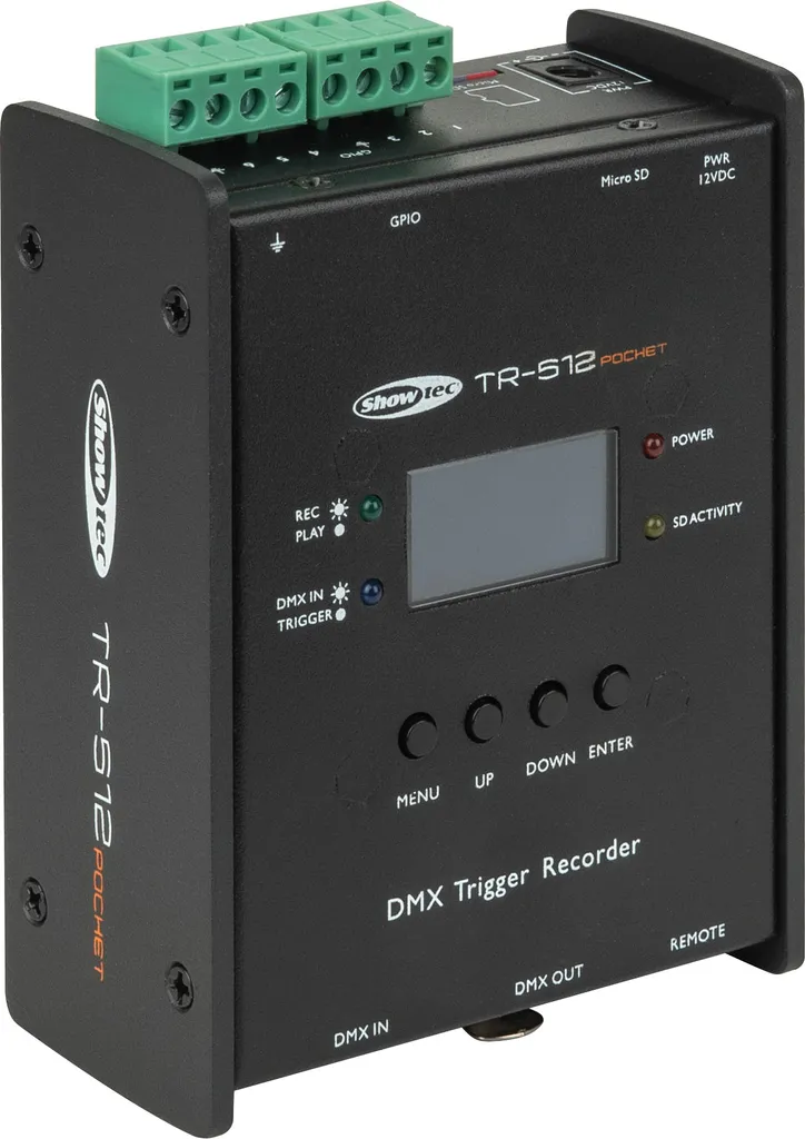 Déclencheur DMX Showtec TR-512 Compact avec Enregistrement Live
