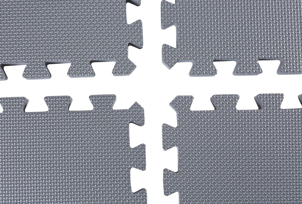 BodenMax® Schutzmatten Set 30x30cm mit 25 mm Stärke- grau Produktbild 