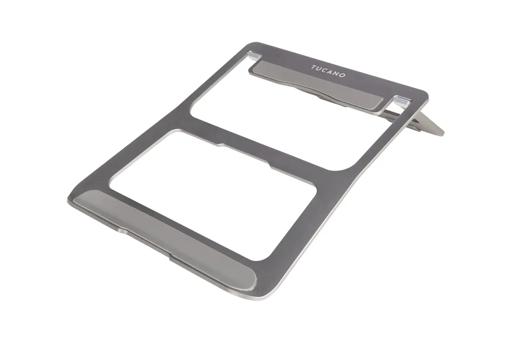 Support pour ordinateur portable Tucano - Idéal pour le télétravail en gris