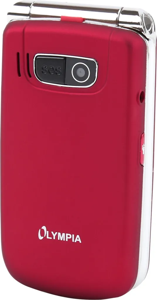 Téléphone Olympia Style Plus rouge contre les problèmes de vue et audition