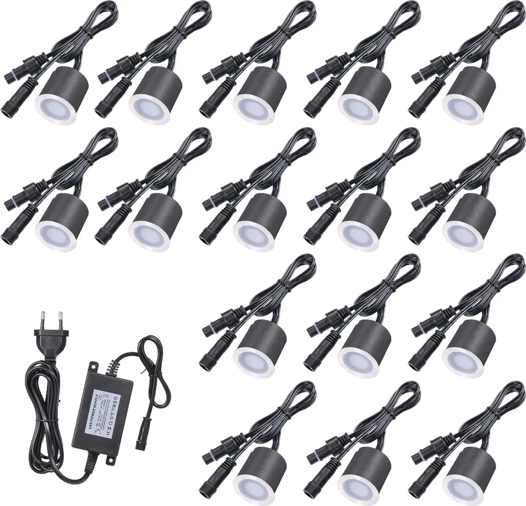 Luminaire de Sol Encastrable LED IP67 Basse Tension pour Balisage Extérieur