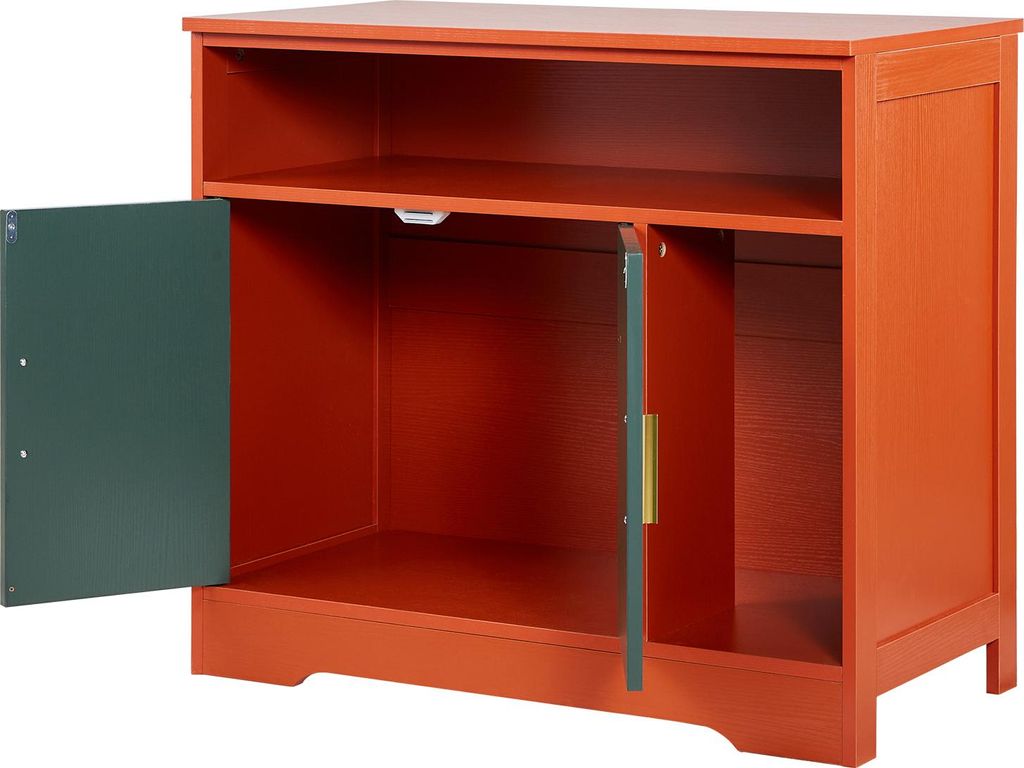 SucceBuy Katzenschrank 792x430x710 mm, Schrank für Katzentoilette mit Regal & Stauraum, Holzhaus im modernen Design für den Innenbereich, geeigne...