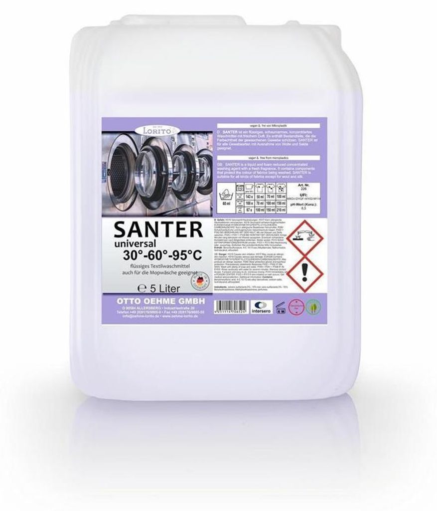 Lorito Santer Vollwaschmittel Mopp-Waschmittel schaumarm Produktbild 