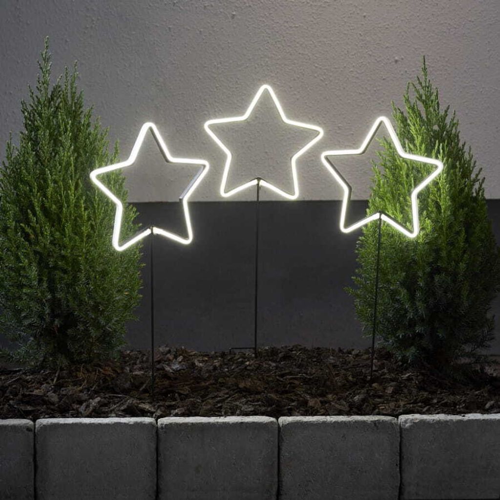 Dekoracja ogrodowa 3 gwiazdki Led NEONSTAR Zdjęcie produktu 