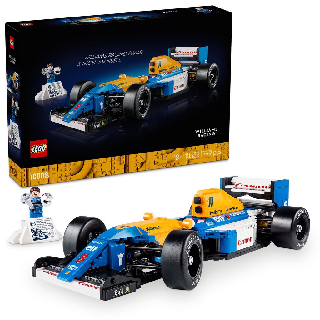 LEGO® Icons 10353 Williams Racing FW14B et Nigel Mansell Image du produit 
