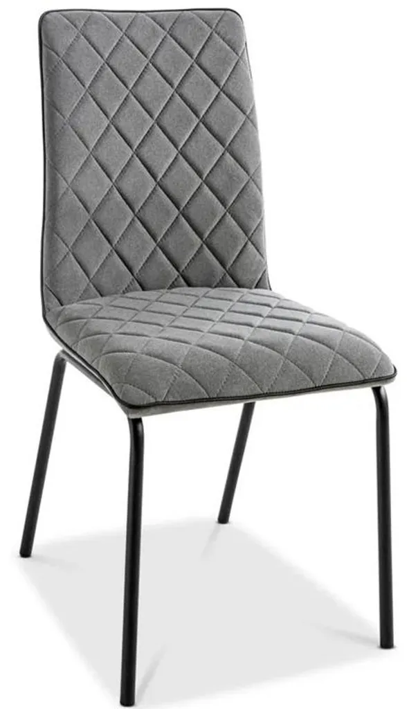 Chaises de table grises Parker lot de 2 pour salle à manger chic