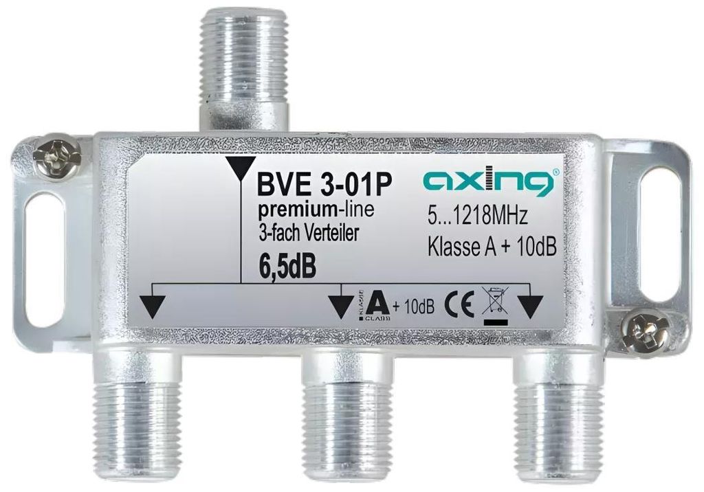 Axing BVE3-01P Répartiteur triple / 5...1218 MHz Image du produit 