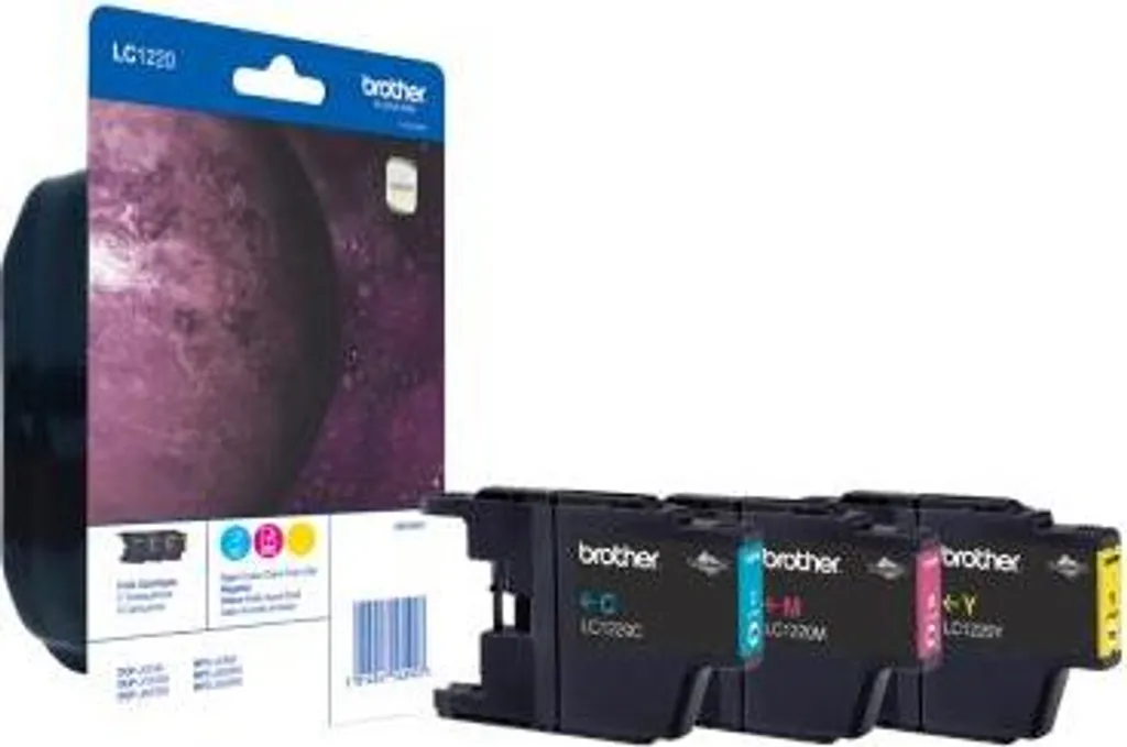 Brother LC1220RBWBP Pack de Cartouches d'Encre Originales Rainbow