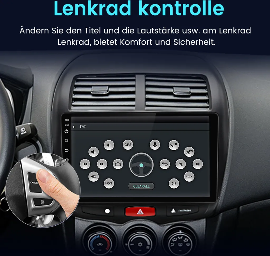 Infotainment Android 12 per Mitsubishi ASX 2010-16 10" GPS - 20