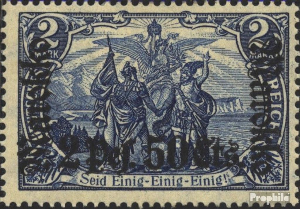 Briefmarken Dt. Post Marokko 1911 Mi 56I A mit Falz Produktbild 
