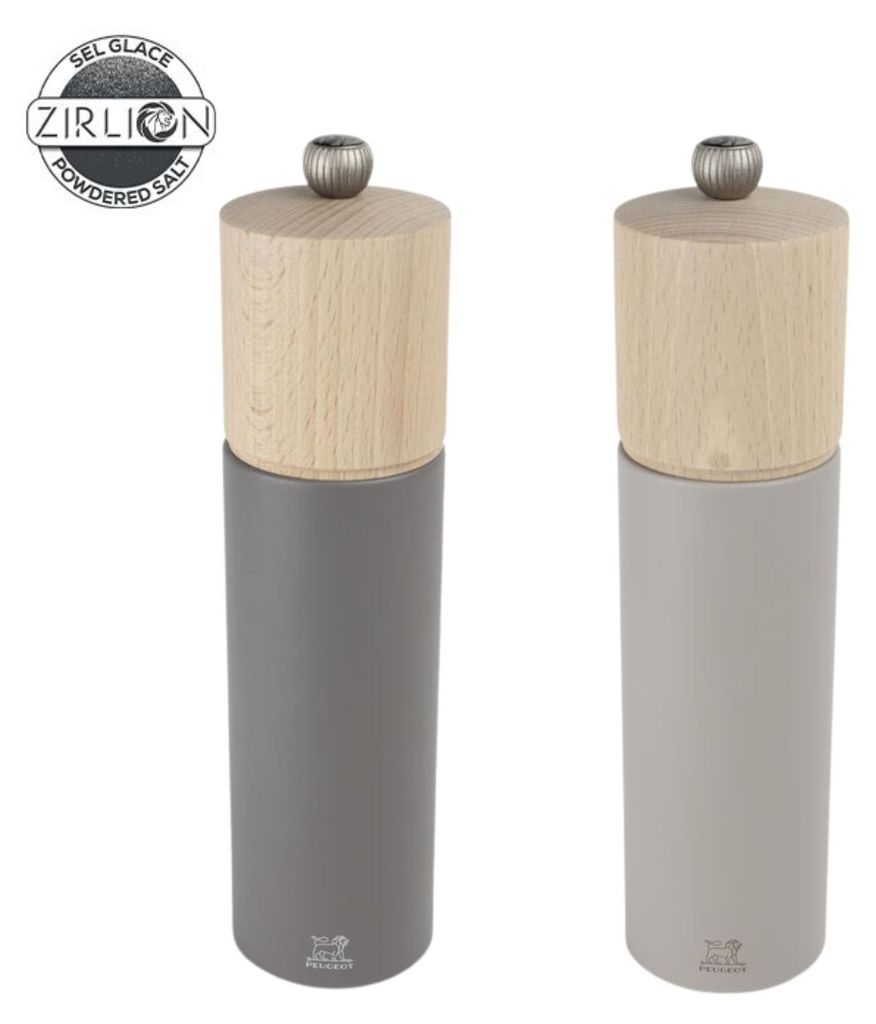 PEUGEOT Gewürzmühlenset BOREAL 21cm Grau Buchenholz Stahl Produktbild 