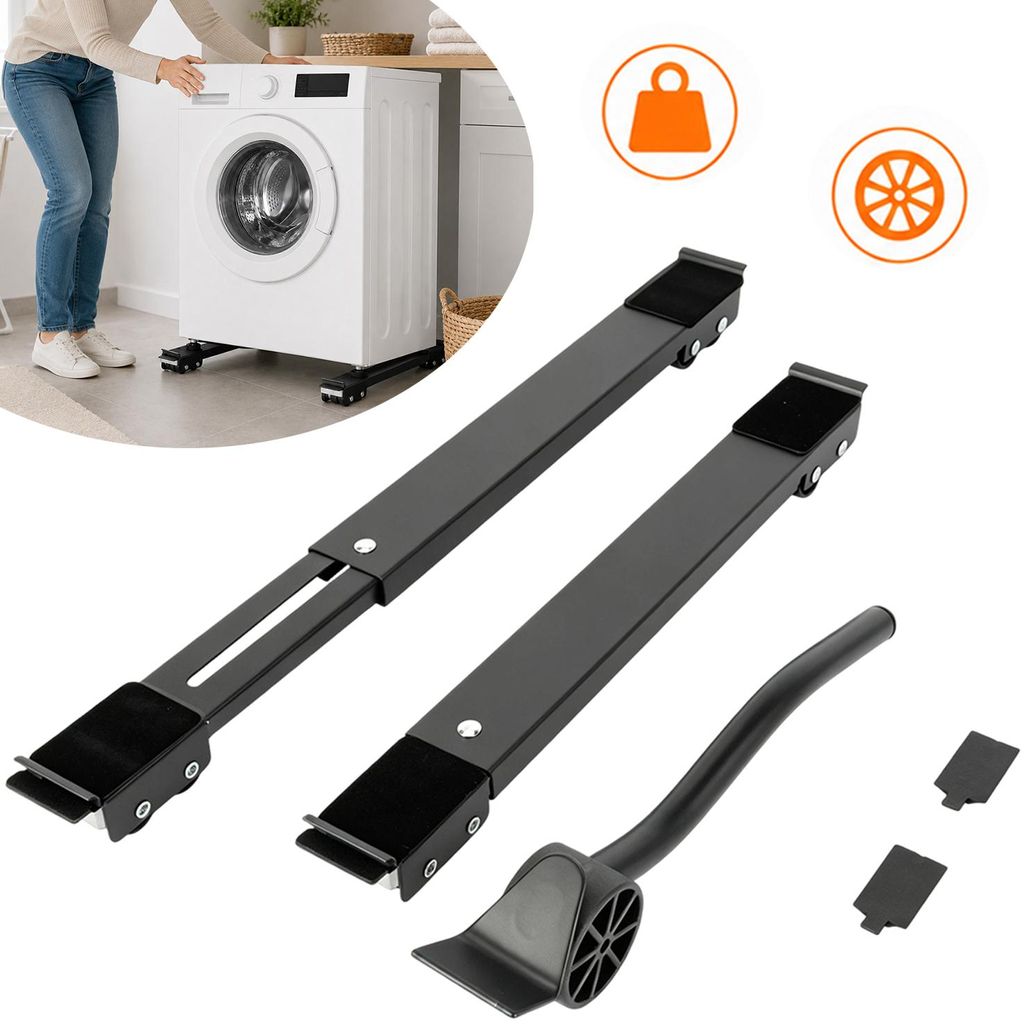 2 Stück Waschmaschinen Untergestell, Einstellbar MöBel Produktbild 