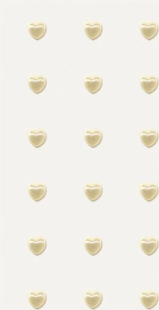 Perles adhésives cœurs blancs 6mm Heyda, finition nacrée pour déco