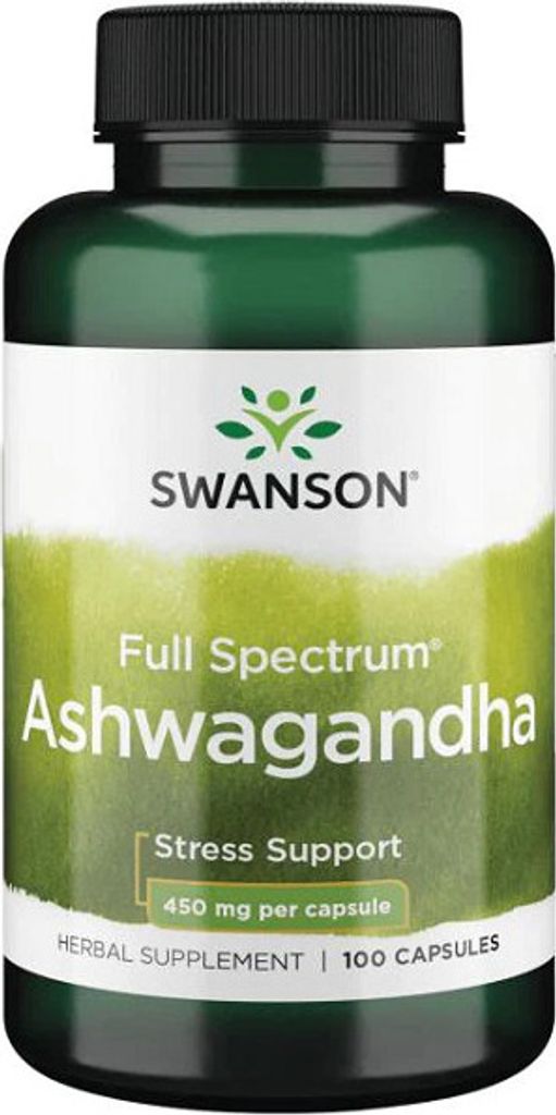 Ashwagandha 450 mg 100 kapseln Swanson Health Products