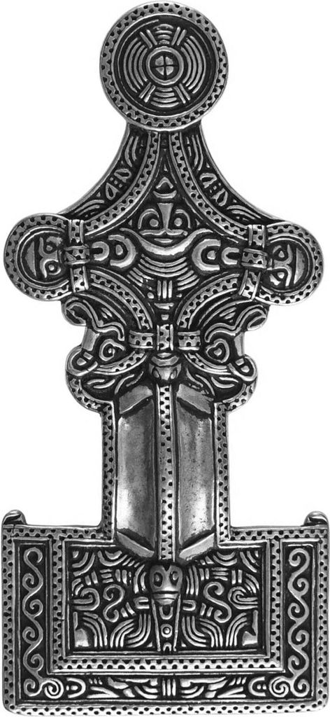 Angelsächsische Breitkopf Fibel Isle of Wight silber