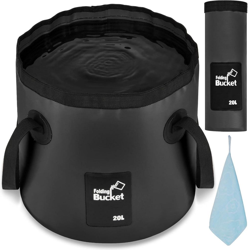 Contenedor de agua plegable, 20 litros, ligero, de color , Imagen del producto 
