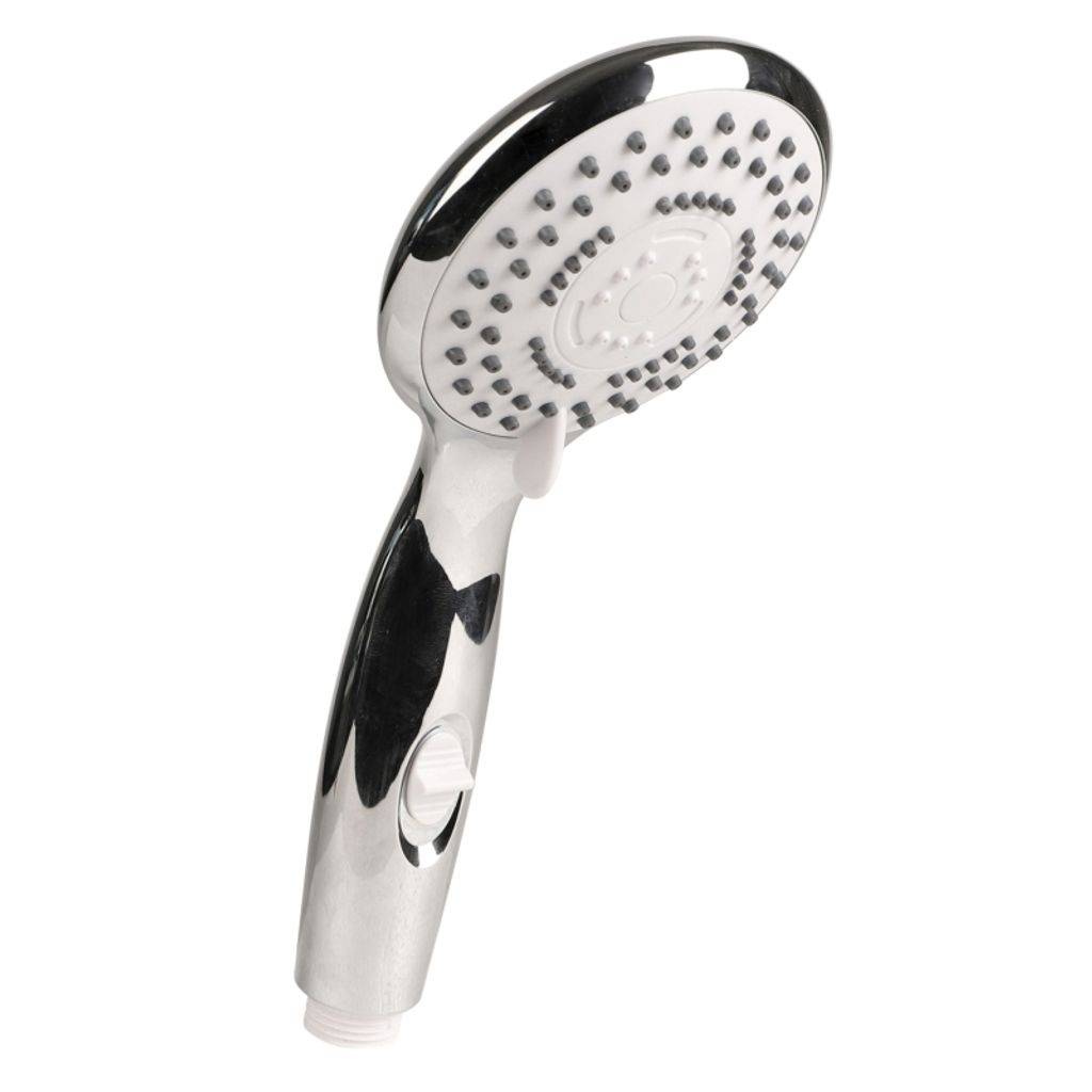 Design-Handbrause Mit 3 Funktionen – Verchromt, Mit Antikalkdüsen, Strahlregler & Massage