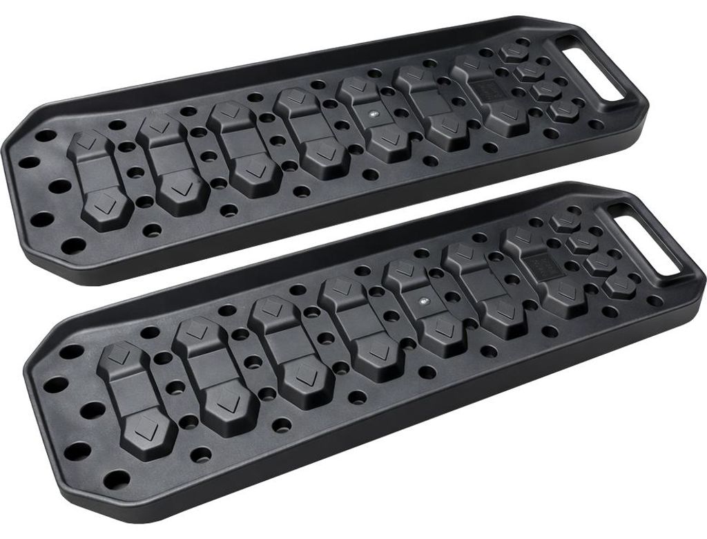 LUXTOM | Sandbleche, Offroad Traktionsmatte, 2 Stücke, Kunstoff Anfahrhilfe, 10T Last, für Geländewagen, Wohnmobil, PKW, LKW