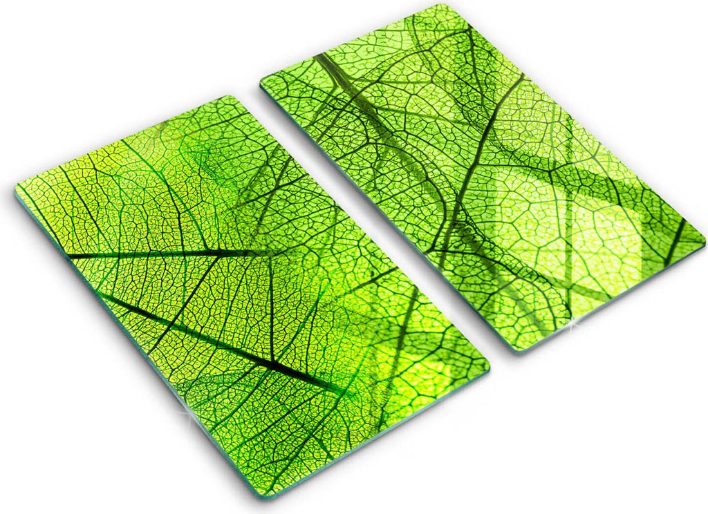 Glasschneideplatte - Herdabdeckplatte - 2x30x52 cm -Schneidebrett - Spritzschutz -Natura geht
